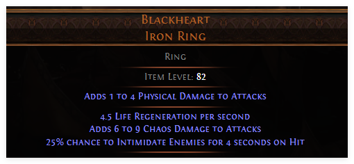 Blackheart Iron Ring